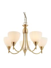 Gallery Home Brass Alder 5 Pendant Antique Light - Image 1 of 1