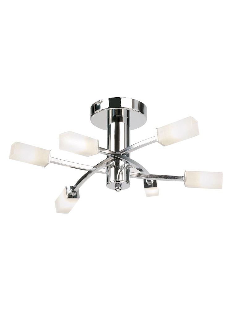 Gallery Home Chrome Annalise Table - Image 1 of 1 Gallery Home Chrome Annalise Table - Image 1 of 1