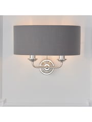 Gallery Home Grey Ruben Brushed Table Lamp - Image 3 of 8