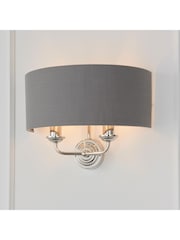 Gallery Home Grey Ruben Brushed Table Lamp - Image 4 of 8