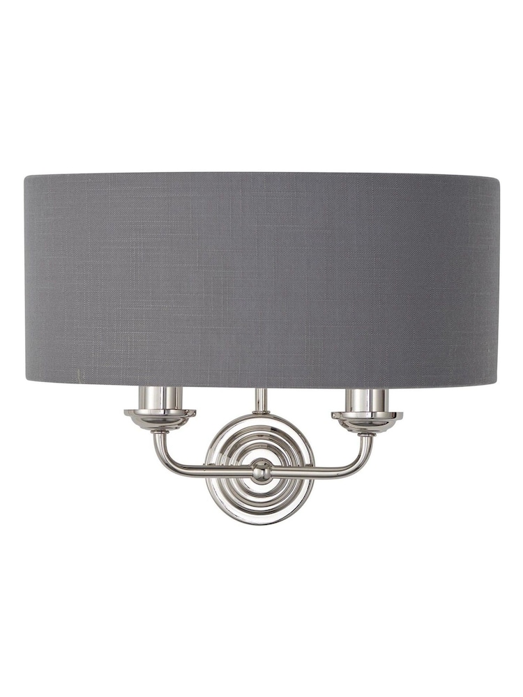 Gallery Home Grey Ruben Brushed Table Lamp - Image 8 of 8