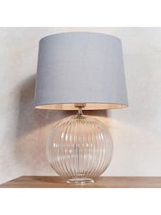Gallery Home Clear Korella 5 Pendant Light Antique Glass Table Lamp - Image 2 of 7