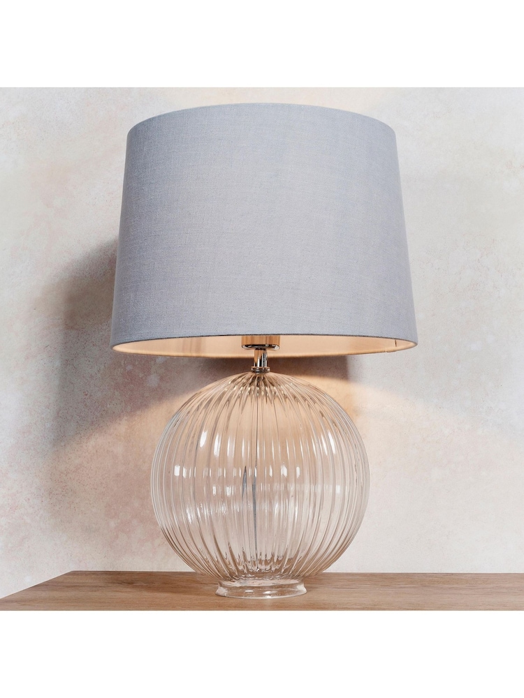 Gallery Home Clear Korella 5 Pendant Light Antique Glass Table Lamp - Image 2 of 7