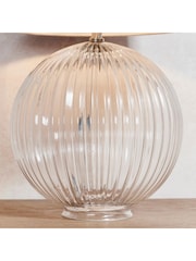 Gallery Home Clear Korella 5 Pendant Light Antique Glass Table Lamp - Image 3 of 7