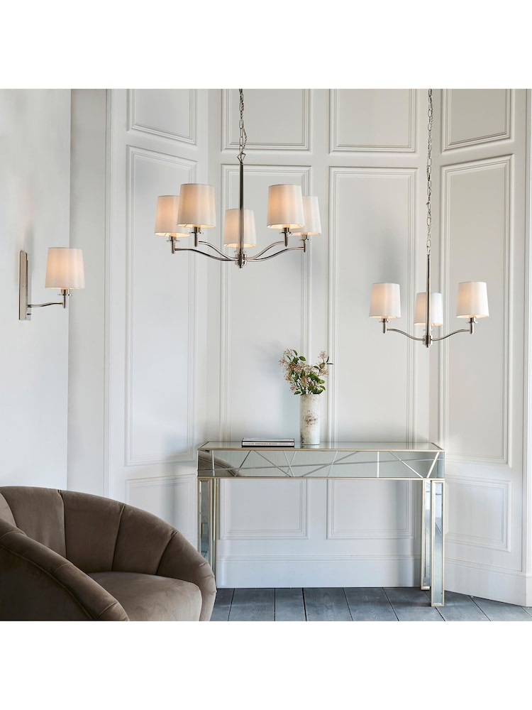 Gallery Home Silver Ortana 3 Pendant Light - Image 1 of 5