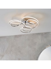 Gallery Home Chrome Eternity Ceiling Light 600mm - Image 1 of 7