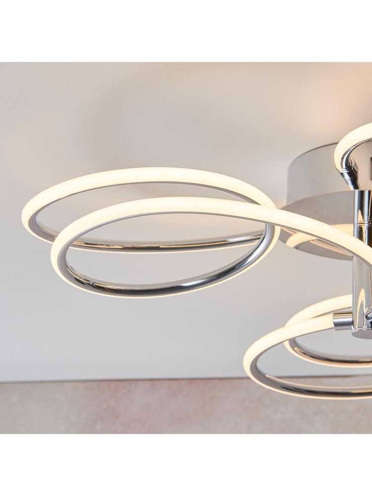 Gallery Home Chrome Eternity Ceiling Light 600mm - Image 2 of 5