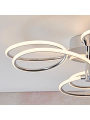 Gallery Home Chrome Eternity Ceiling Light 600mm - Image 3 of 5
