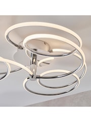 Gallery Home Chrome Eternity Ceiling Light 600mm - Image 5 of 5