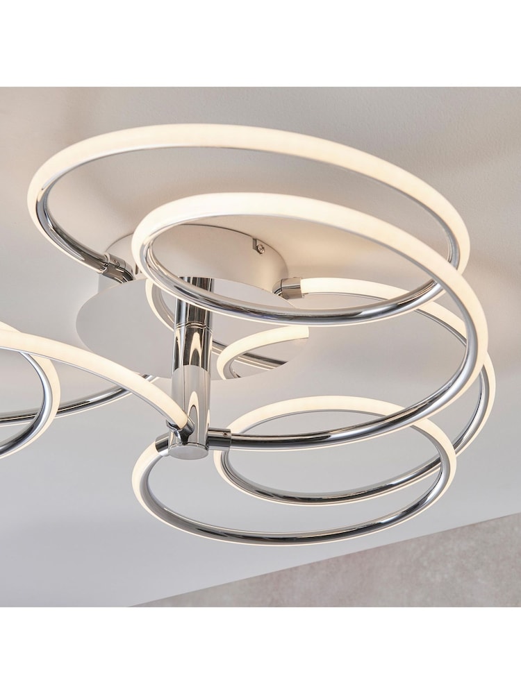 Gallery Home Chrome Eternity Ceiling Light 600mm - Image 5 of 5