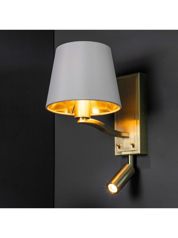 Gallery Home Gold Harvey Wall Light Brushed 285mm - Image 1 of 6