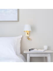 Gallery Home Gold Harvey Wall Light Brushed 285mm - Image 2 of 6