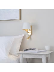 Gallery Home Gold Harvey Wall Light Brushed 285mm - Image 3 of 6