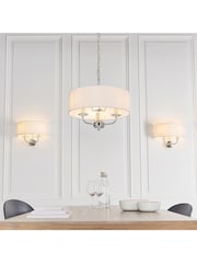 Gallery Home Silver Nixon Wall Light Bright Nickel - Image 1 of 6