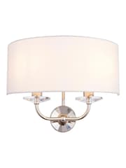 Gallery Home Silver Nixon Wall Light Bright Nickel - Image 6 of 6