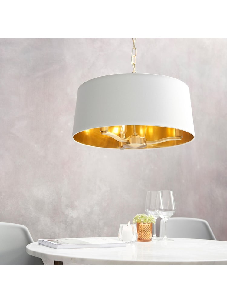 Gallery Home Brushed Gold Harvey Pendant Light - Image 1 of 8