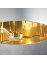 Gallery Home Brushed Gold Harvey Pendant Light - Image 5 of 8