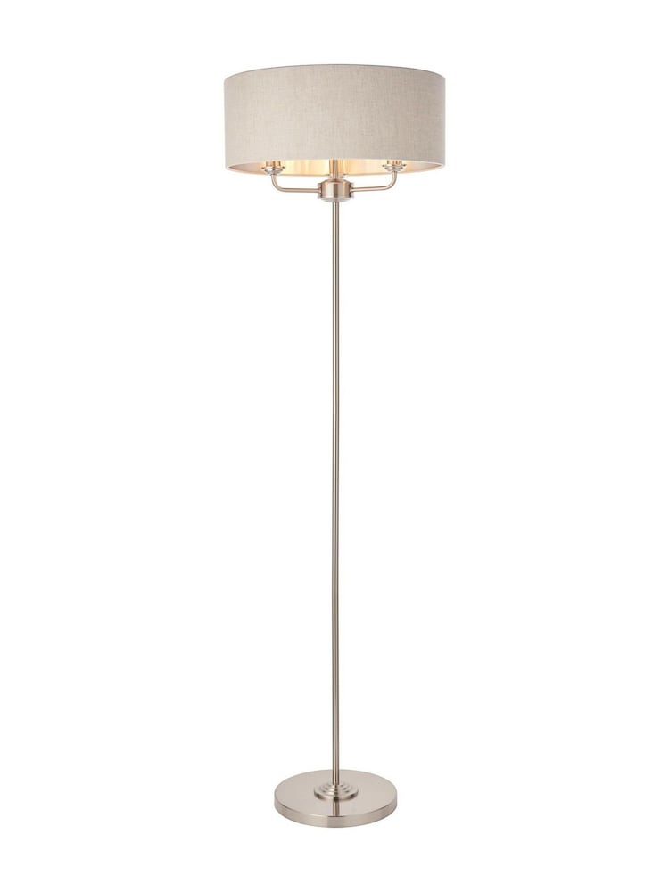 Gallery Home Natural Harrington 3 Floor Light Chrome - Image 7 of 7