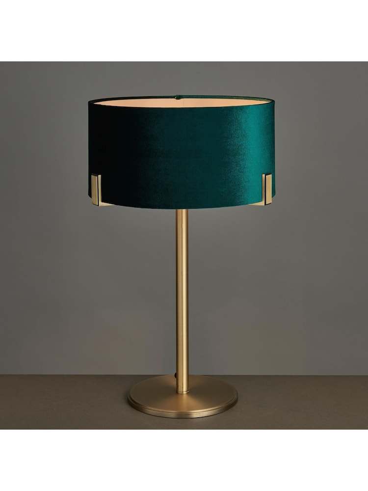 Gallery Home Brass Harlen Antique Table Lamp - Image 2 of 7