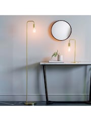Gallery Home Gold Ruben Brushed Table Lamp - Image 1 of 5