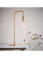 Gallery Home Gold Ruben Brushed Table Lamp - Image 2 of 5