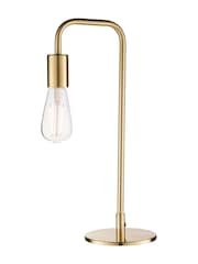 Gallery Home Gold Ruben Brushed Table Lamp - Image 5 of 5