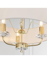 Gallery Home Brushed Brass Nixon 3 Pendant Light - Image 4 of 8