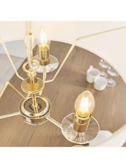 Gallery Home Brushed Brass Nixon 3 Pendant Light - Image 6 of 8