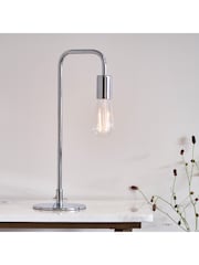 Gallery Home Chrome Ruben Table Lamp - Image 2 of 7
