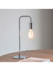 Gallery Home Chrome Ruben Table Lamp - Image 4 of 7