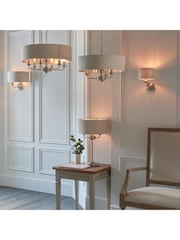 Gallery Home Natural Harrington Linen Table Light - Image 1 of 7