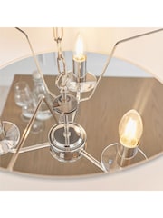 Gallery Home Silver Nixon 3 Pendant Light - Image 3 of 8