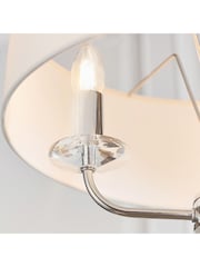 Gallery Home Silver Nixon 3 Pendant Light - Image 6 of 8