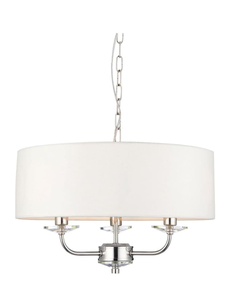 Gallery Home Silver Nixon 3 Pendant Light - Image 8 of 8