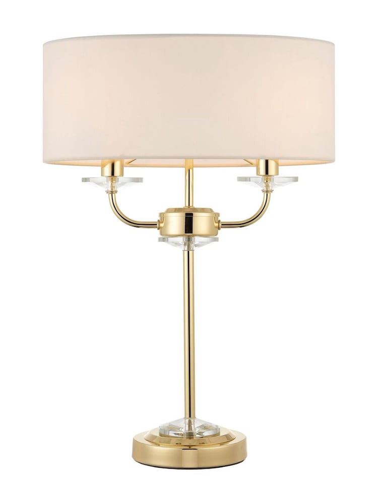 Gallery Home Brass Nixon Brushed Table Lamp - Image 1 of 1