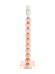 Gallery Home Nickel Adira Blush Tinted Table Lamp - Image 2 of 7