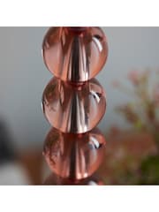Gallery Home Nickel Adira Blush Tinted Table Lamp - Image 3 of 7