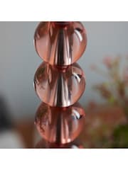 Gallery Home Nickel Adira Blush Tinted Table Lamp - Image 4 of 7