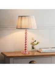 Gallery Home Nickel Adira Blush Tinted Table Lamp - Image 7 of 7