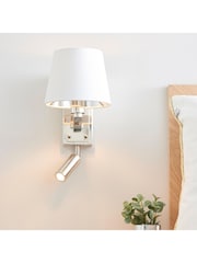 Gallery Home Silver Harvey Wall Light Bright Nickel 285mm - Image 2 of 7