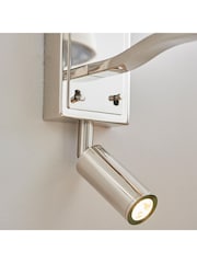 Gallery Home Silver Harvey Wall Light Bright Nickel 285mm - Image 4 of 7