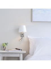 Gallery Home Silver Harvey Wall Light Bright Nickel 285mm - Image 5 of 7