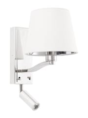 Gallery Home Silver Harvey Wall Light Bright Nickel 285mm - Image 6 of 7
