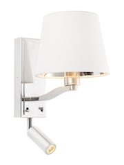 Gallery Home Silver Harvey Wall Light Bright Nickel 285mm - Image 7 of 7