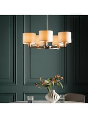 Gallery Home Silver Dalvin 5 Matt Pendant Light - Image 1 of 7