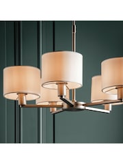 Gallery Home Silver Dalvin 5 Matt Pendant Light - Image 2 of 7