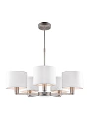 Gallery Home Silver Dalvin 5 Matt Pendant Light - Image 7 of 7