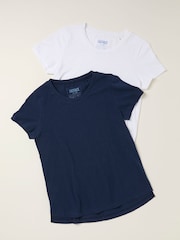 FatFace 2 Pack Plain T Shirt - Imagen 1 de 9