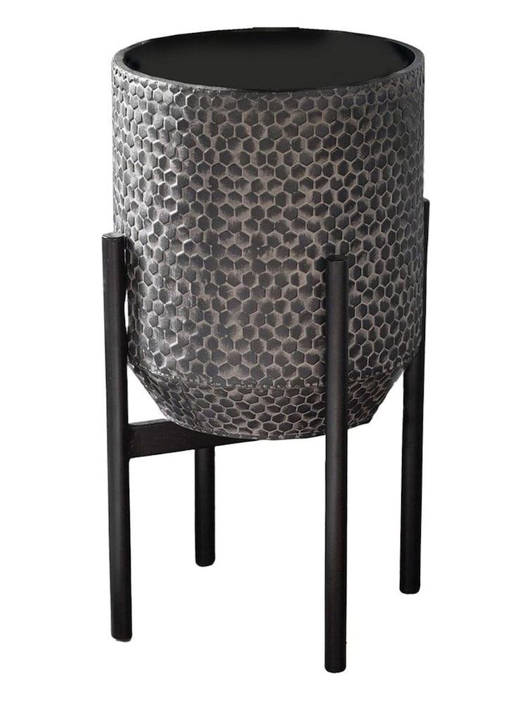 Gallery Home Black Amery Metal Medium Planter - Image 2 of 2