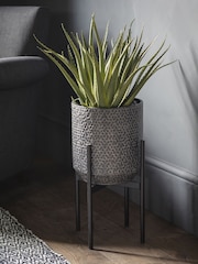 Gallery Home Black Amery Metal Large Planter - Image 1 of 2
